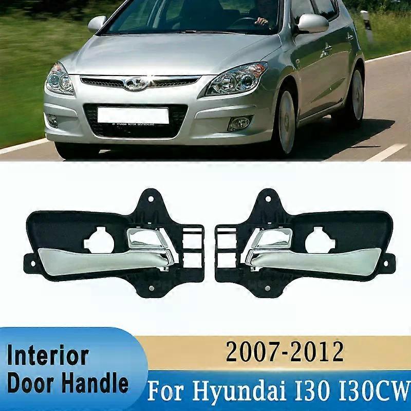 compatible for HYUN-DAI I30 I30CW 2007-2012 Interior Door Handles Front Rear Left Right Inner Door Handle Chrome 826102L010 826202L010