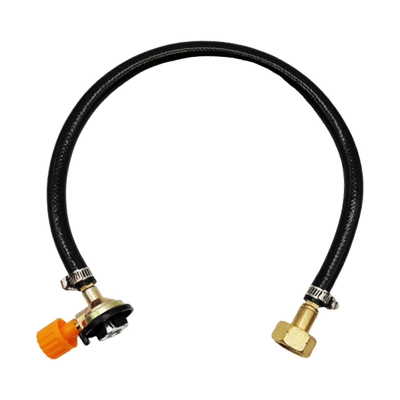 Gas Refill Adapter for Inflation Tank Leak-Resistant Rubber Connector Portable Gas Tube for Gas Burner