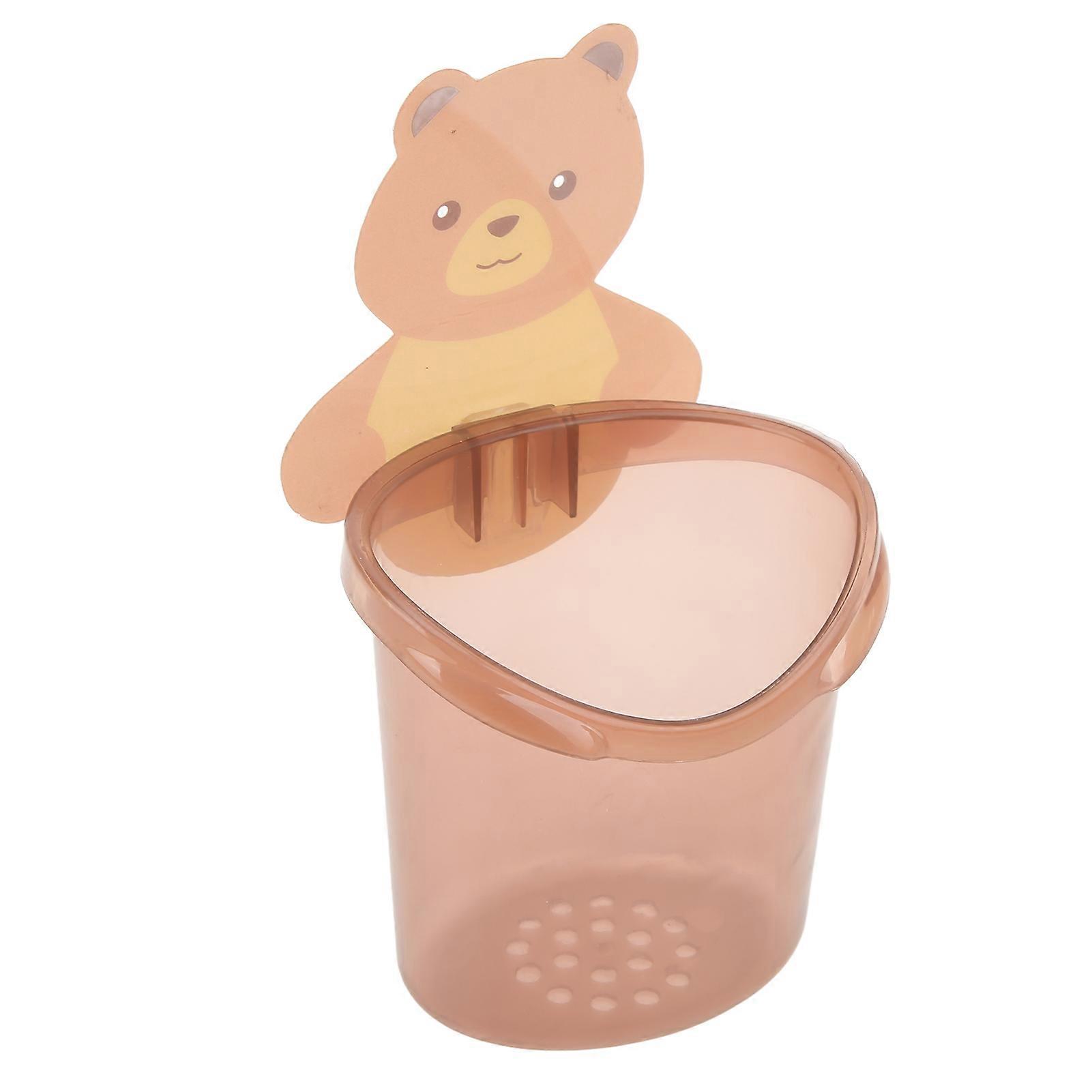 Wall Mounted Bathroom Toothbrush Holder Toothpaste Storage Box Home Storage Rack