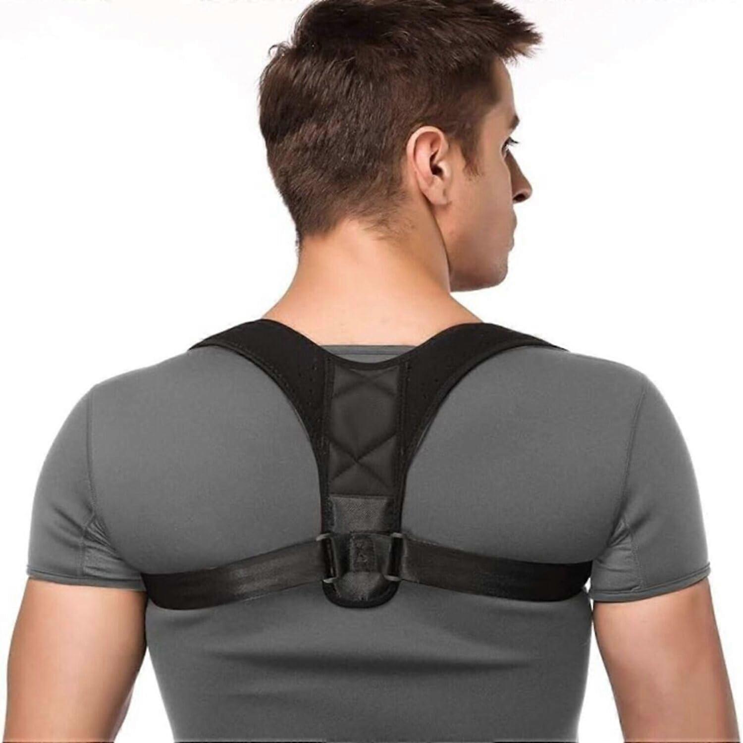 Adjustable Posture Corrector for Back Pain Relief, Neck Support, Breathable Fabric, Universal Size
