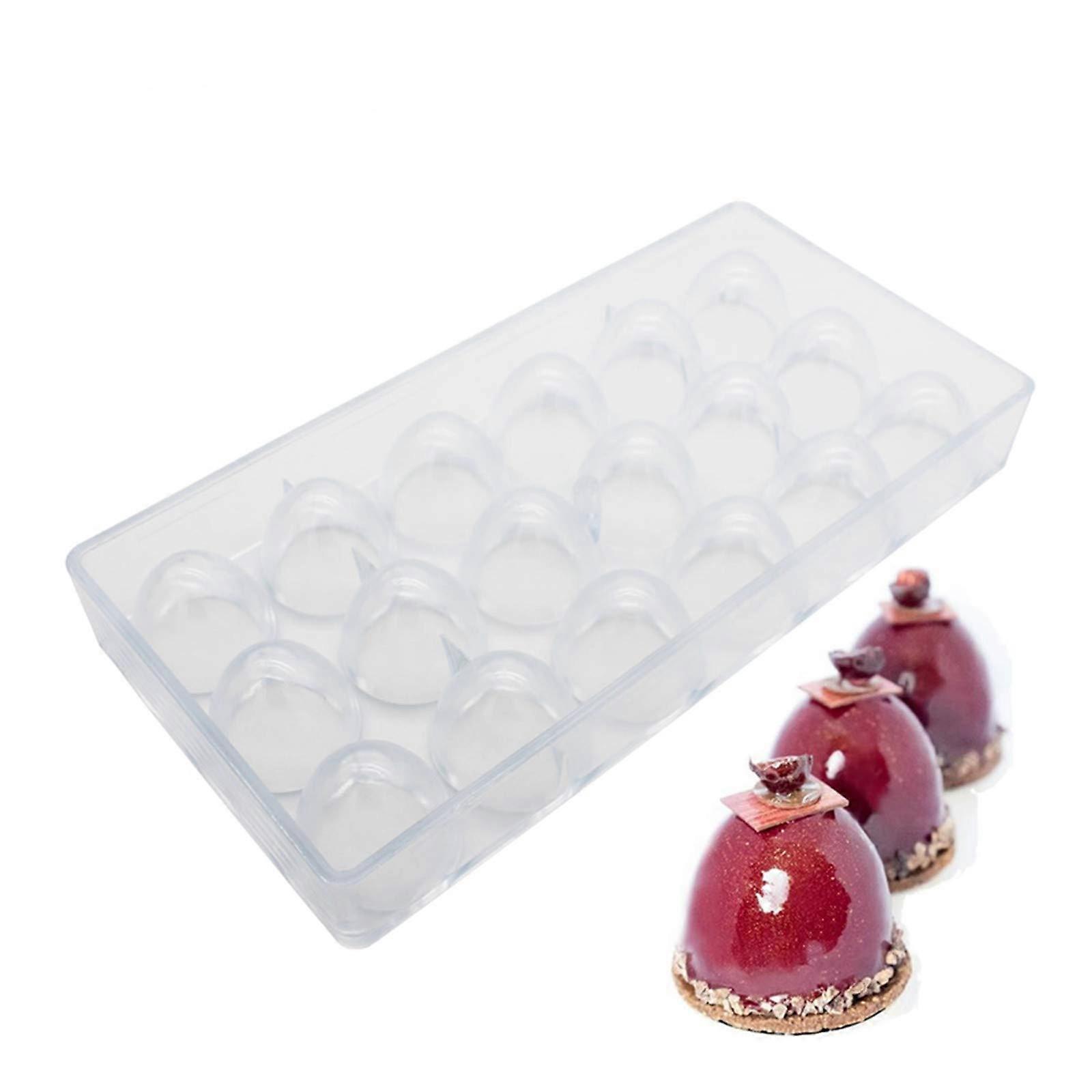 Polycarbonate Big Cone Chocolate Mold Half Egg Candy Mould 3D DIY Polycarbonate Molds for Baking and Confectionery