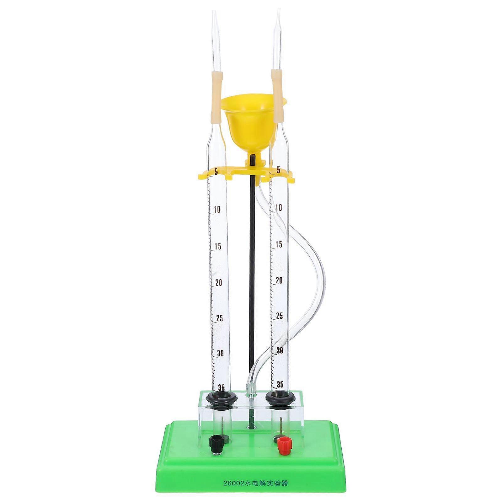 Water Electrolysis Experiment Device Demonstrating Oxygen Production Electrolysis Unit Teaching Instrument for Home School and Laboratory Use