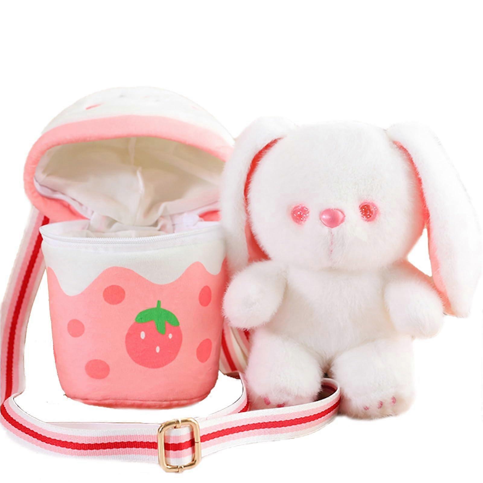 Plush Animals Premium Plush Dog Backpack with 10 Inch Soft Rabbit, Ideal Gift for Kids, Color: Rabbit