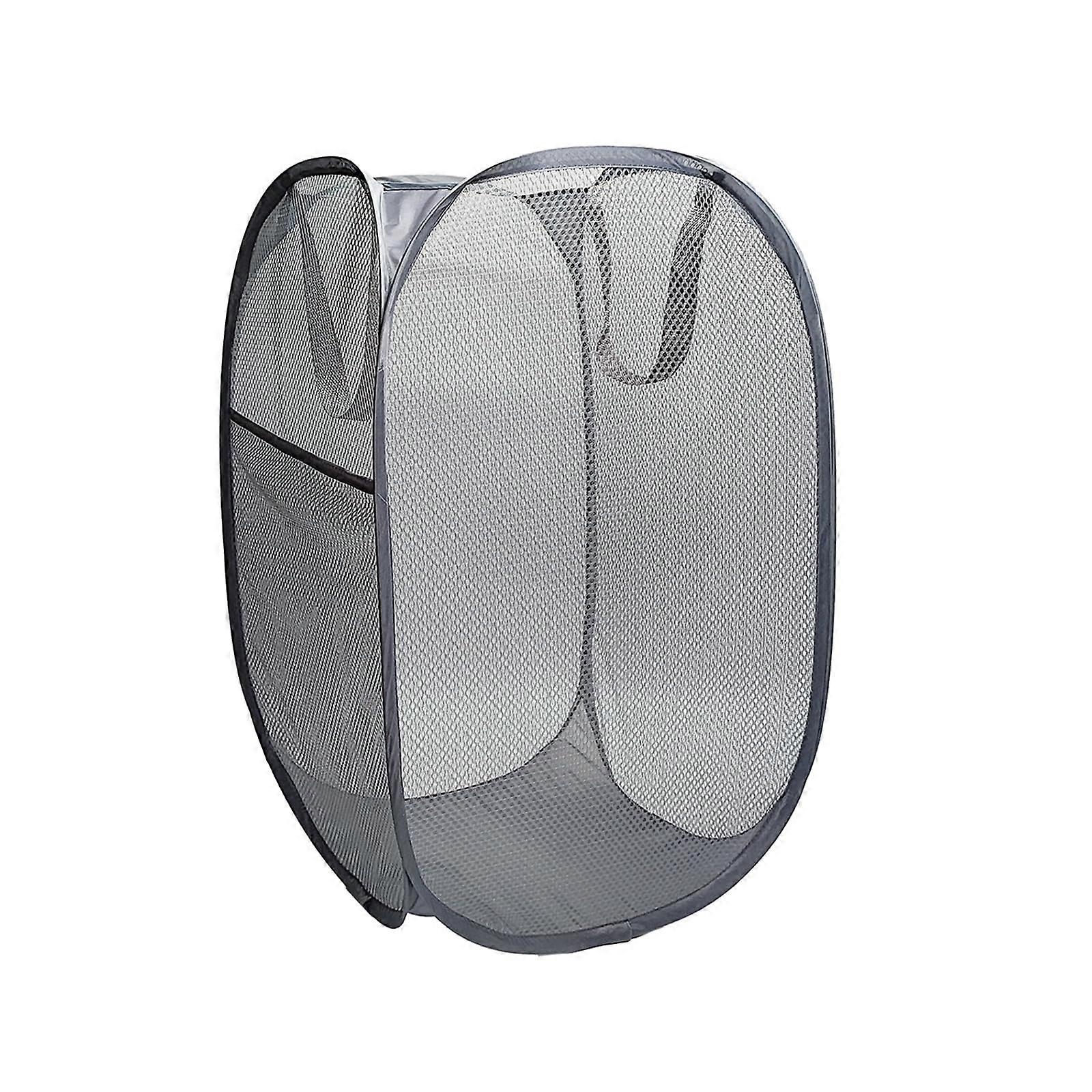 Large Capacity Breathable Design Opened Laundry Basket for Easy Storage of Clothes and Toys, Gray, 1 Count