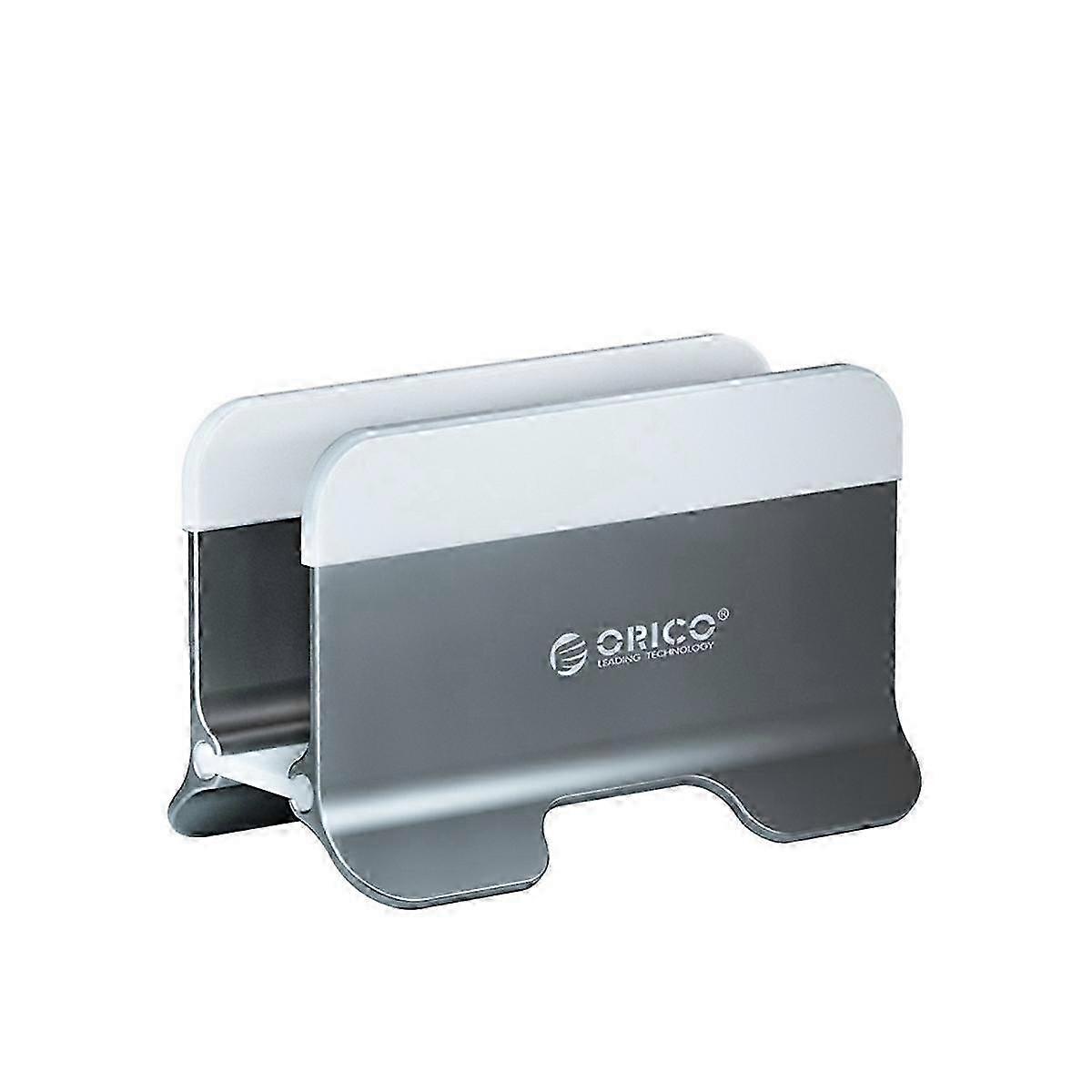 Aluminum Vertical Laptop and Tablet Stand with Gravity Locking Function for Desktop Storage