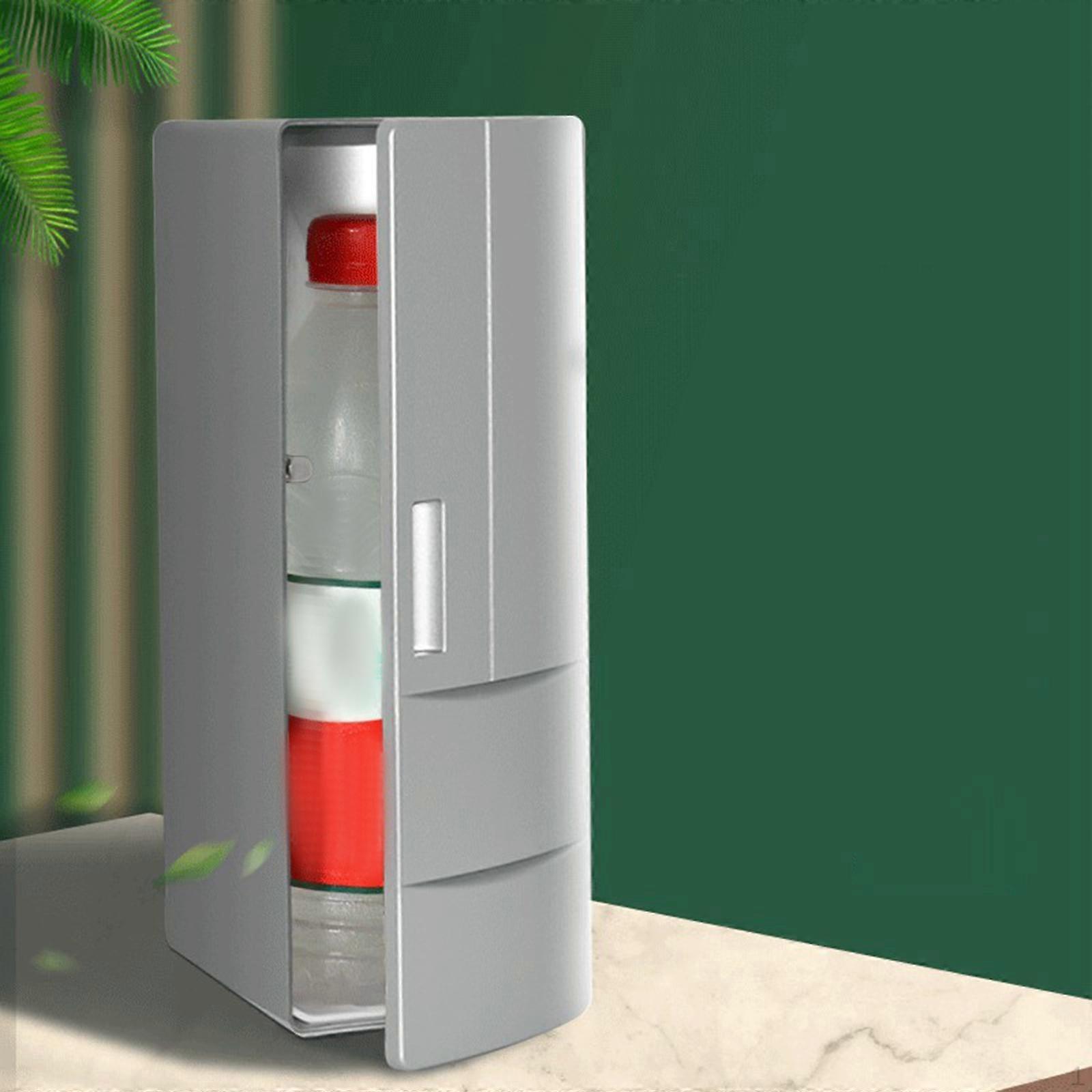 Car Refrigerator Coolers and Warmer 5V/1.2A Portable USB Mini Fridge for Food Drink