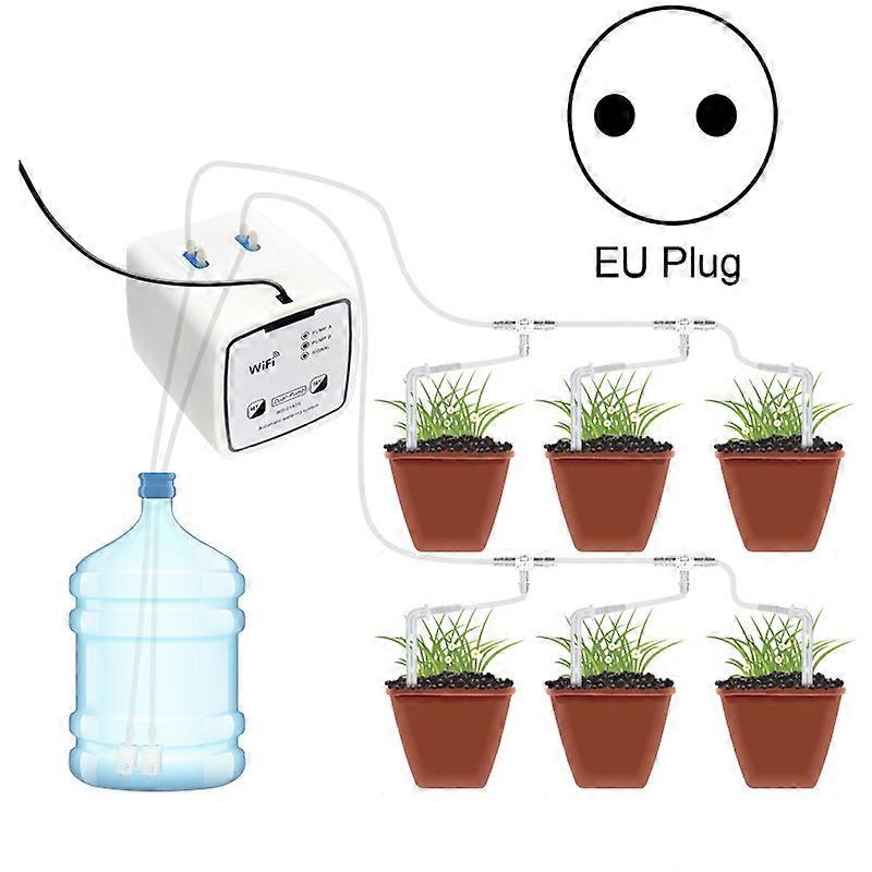 WD-01ADE WIFI Gardening Drip Irrigation Controller, Specification: Double Pump 20 Pots