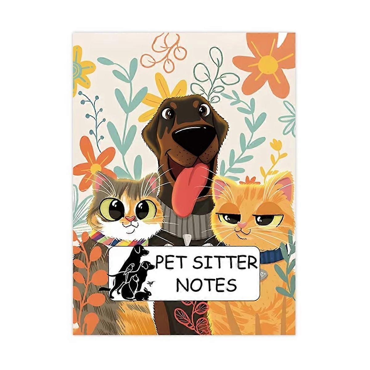 PetSitter Diary Book for Dogs/Cats Owners