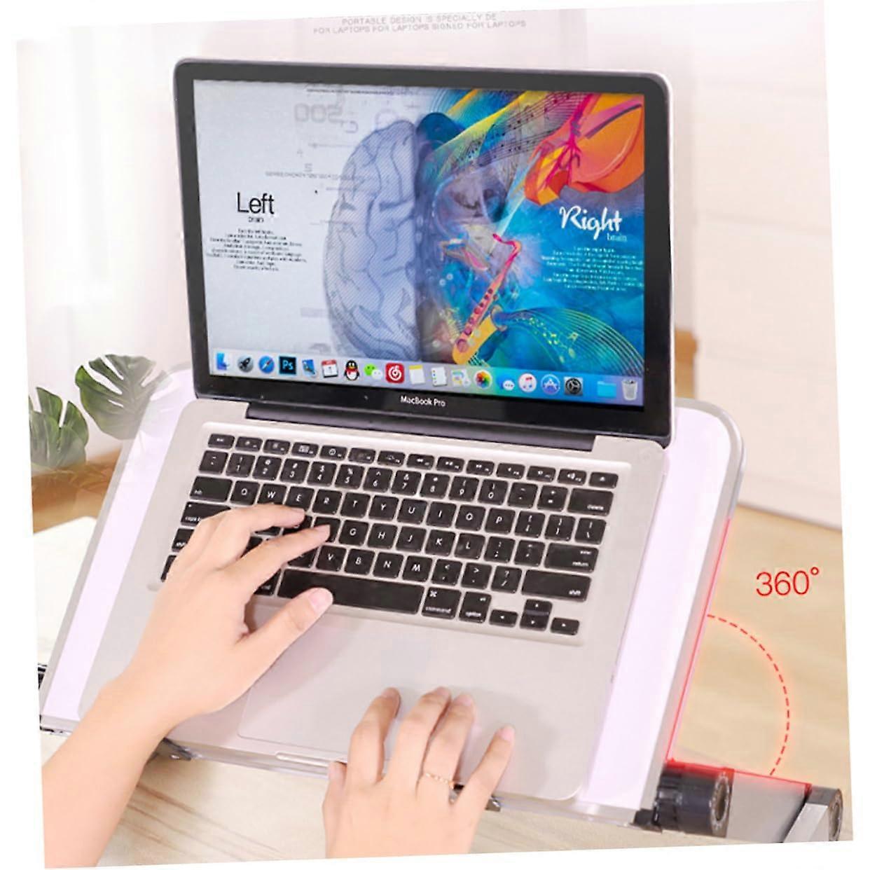 Laptop Stand Aluminum Riser Adjustable Laptop Table Ventilated Cooling Sturdy for Desk Use