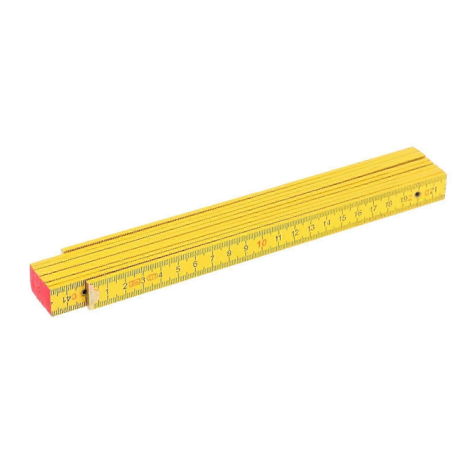 Portable Folding Wooden Ruler - Measuring Tool for Engineers, Carpenters, Electricians & Teaching
