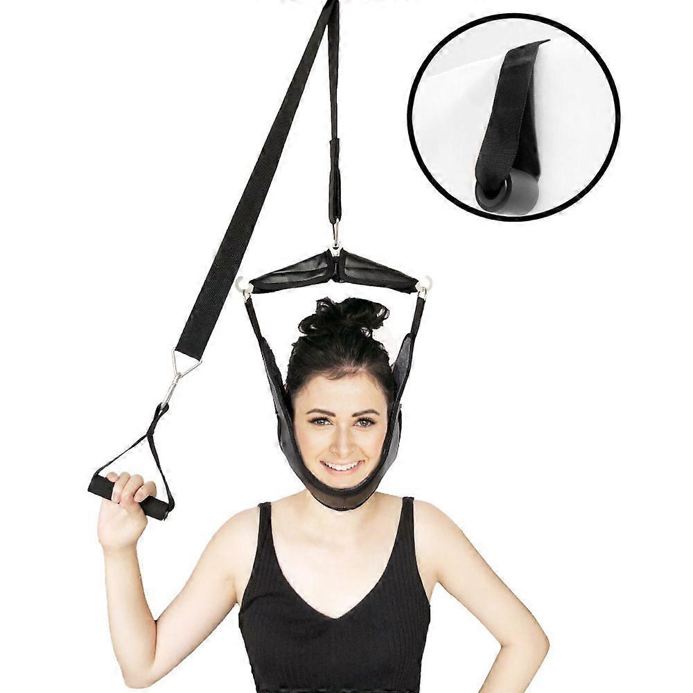 Cervical Neck Traction Device For Home Use, Portable Neck Stretcher Hammock Over Door For Neck Pain