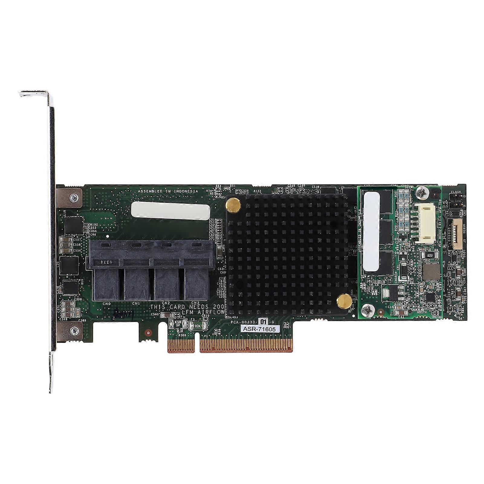 ASR 71605 Array Card 1GB Cache 6GBs PCIe X8 High Performance 4 Port 8643 SAS RAID Controller Card