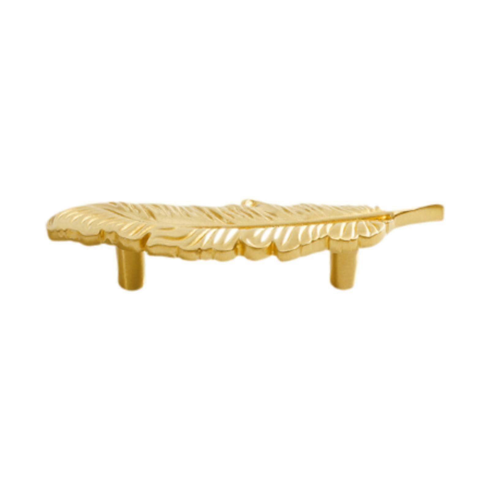 Feather Shaped Cabinet Handle, Rustproof Drawer Pull for Dresser Bookcase Kitchen Cabinet Hardware
