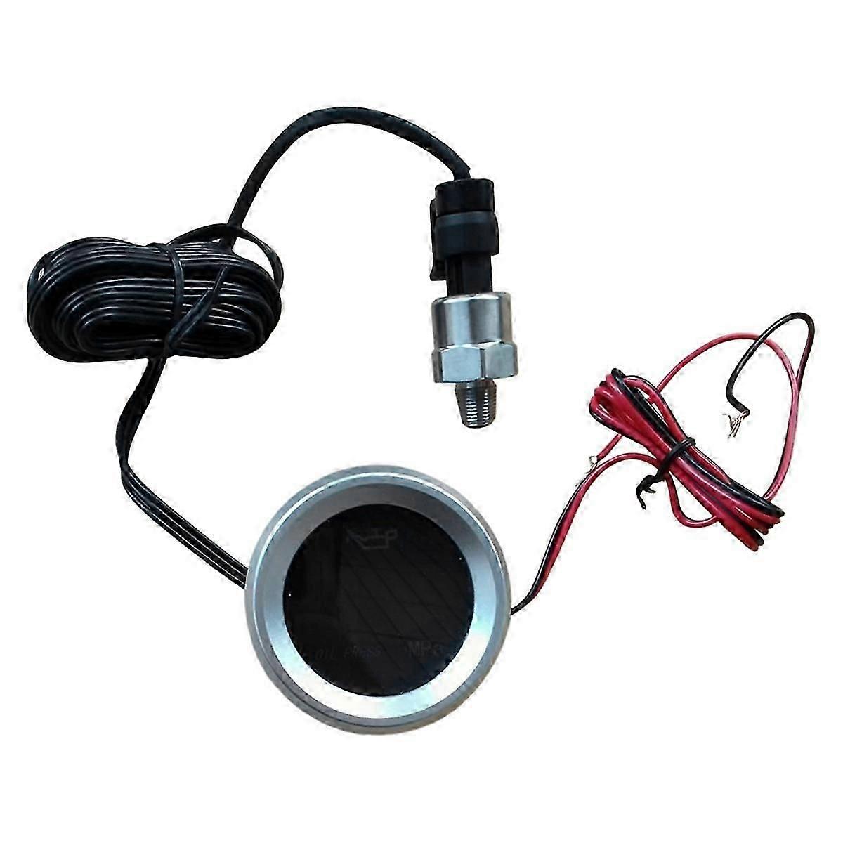 52mm Öldruckmesser mit Warnalarm 1/8 NPT Sensor Öldruckmesser für Auto Boot