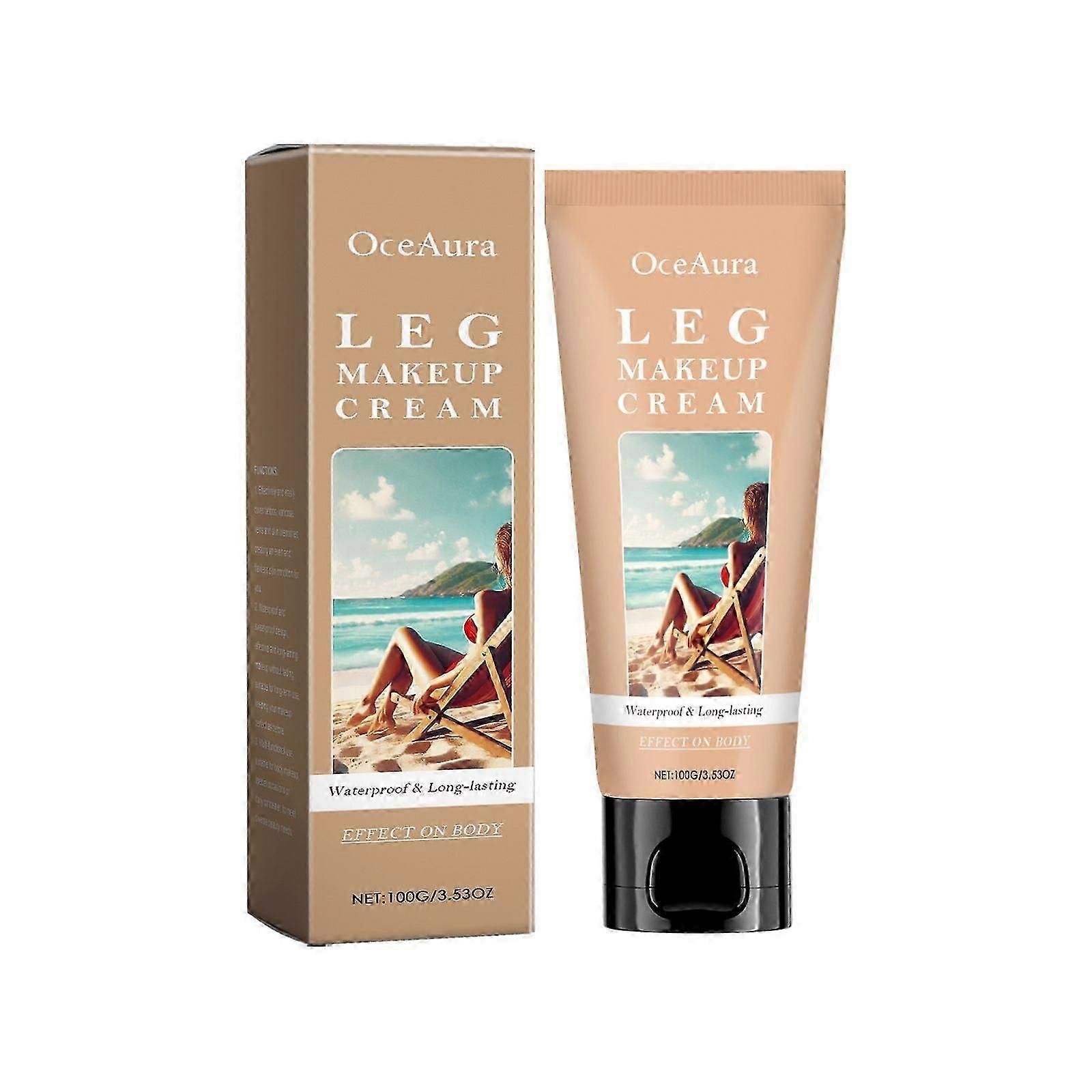 Oceaura Body Help Black Foundation Cream Concealing Foundation Smear-Proof Makeup Refreshing Anti-Matte Shadow Help Black Foundation