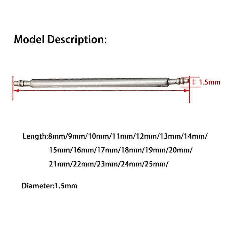 360Pcs Watch Spring Bar 8Mm-25Mm Strap Link Pins