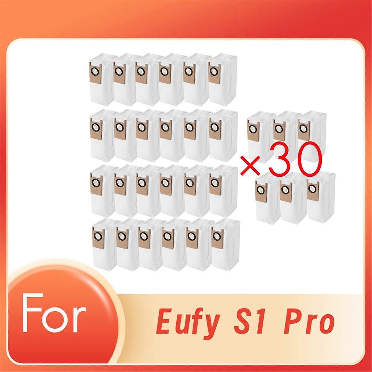 30 Pcs Dust Bags for Eufy S1 Pro Sweeper Accessories Consumables