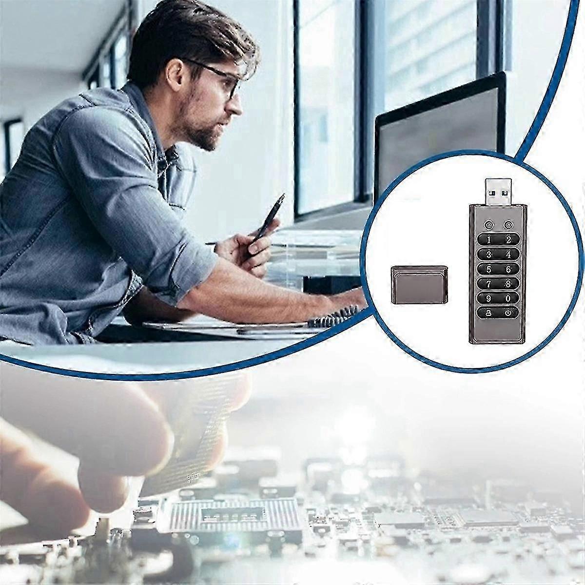 256G USB Flash Drive Digital Encryption Drive Memory Stick Hardware Encryption USB 3.0 U Disk Priva