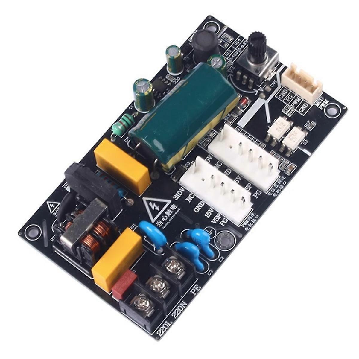 PWM DC Motor Drive Board 5-Wire DC Motor Stepless Speed Regulation Fan Motor Drive Board Suitable f