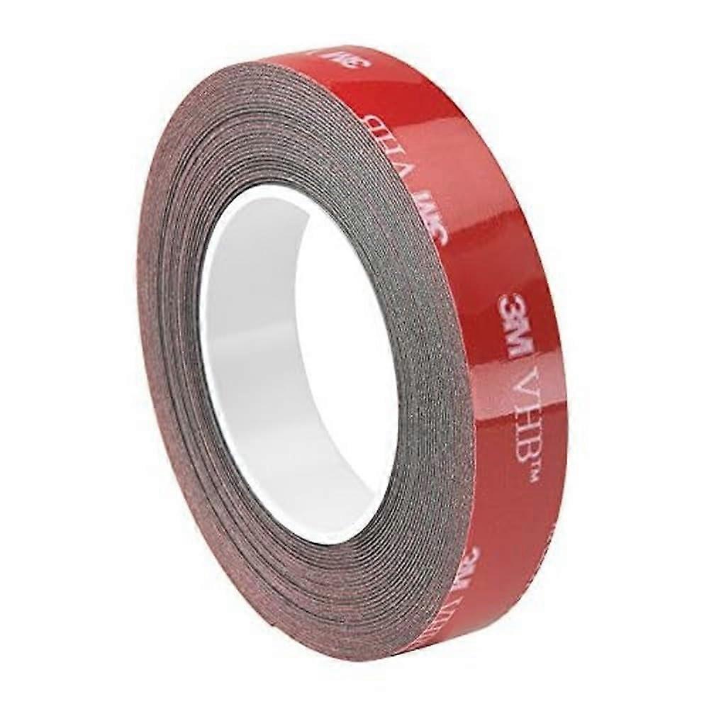 VHB 3/455915 Bonding Tape, Black, 0.5 in x 5 yd (15 feet), 1 Count, Red