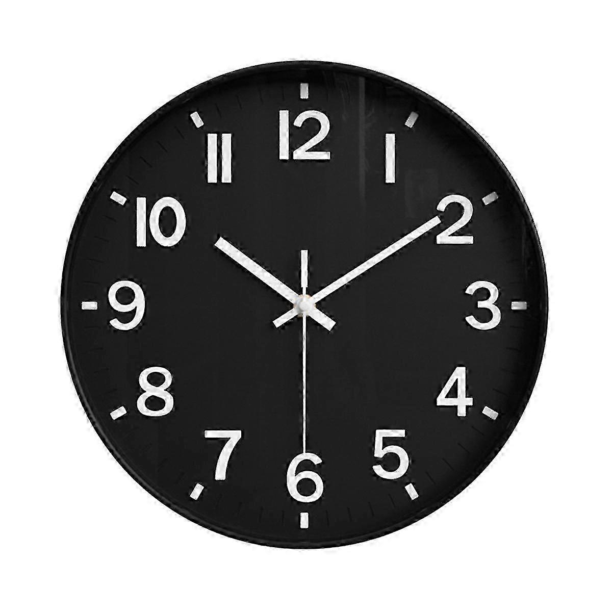 Tyst modern klocka för vägg, 3d-nummer väggklocka för kök sovrum vardagsrum kontor klassrum inredning 5
