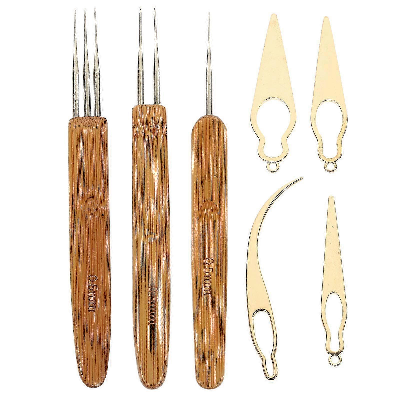 Household Crochet Hooks Set - Multi-function Dreadlock & Hair Needles (13.5X1.4cm)