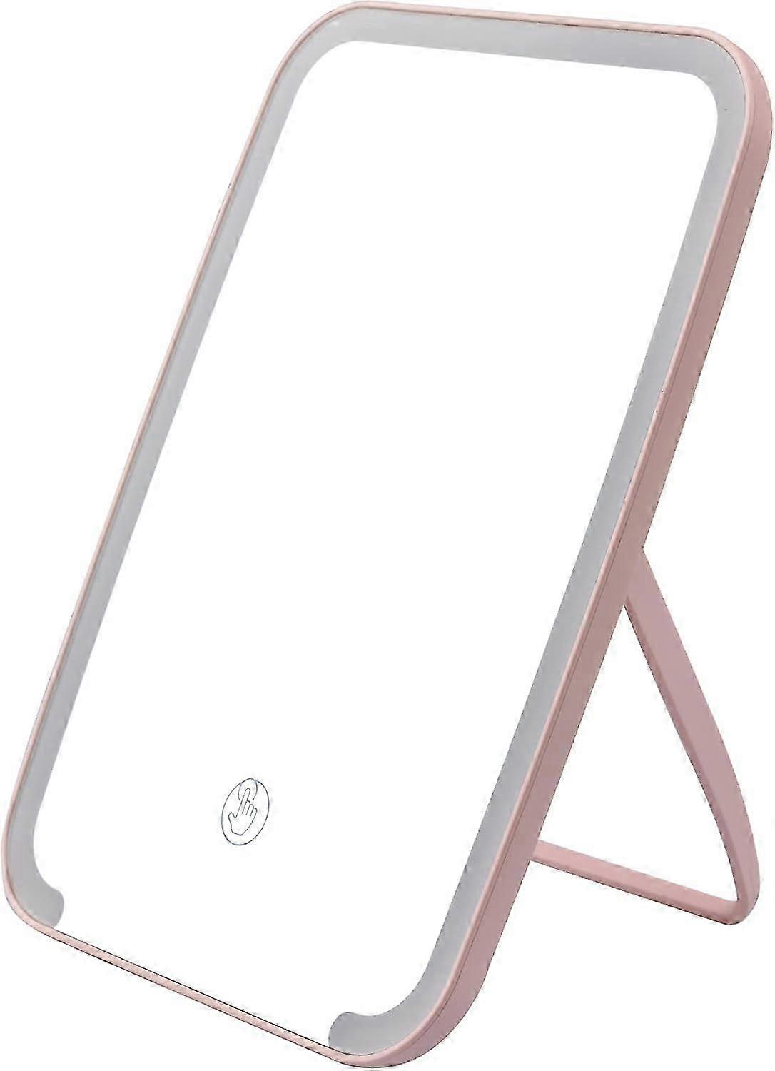 LED Makeup Mirror with USB Charging, Adjustable Brightness & 3 Light Modes