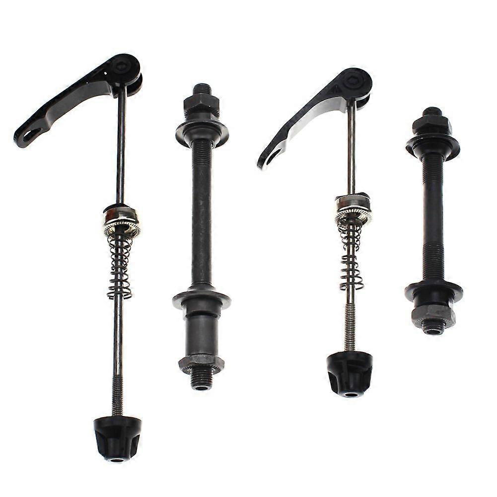 Bicycle Quick Release Hub Axle Set for Mountain Bike Front and Rear Axles, Compatible with MTB, BMX, Road Bikes