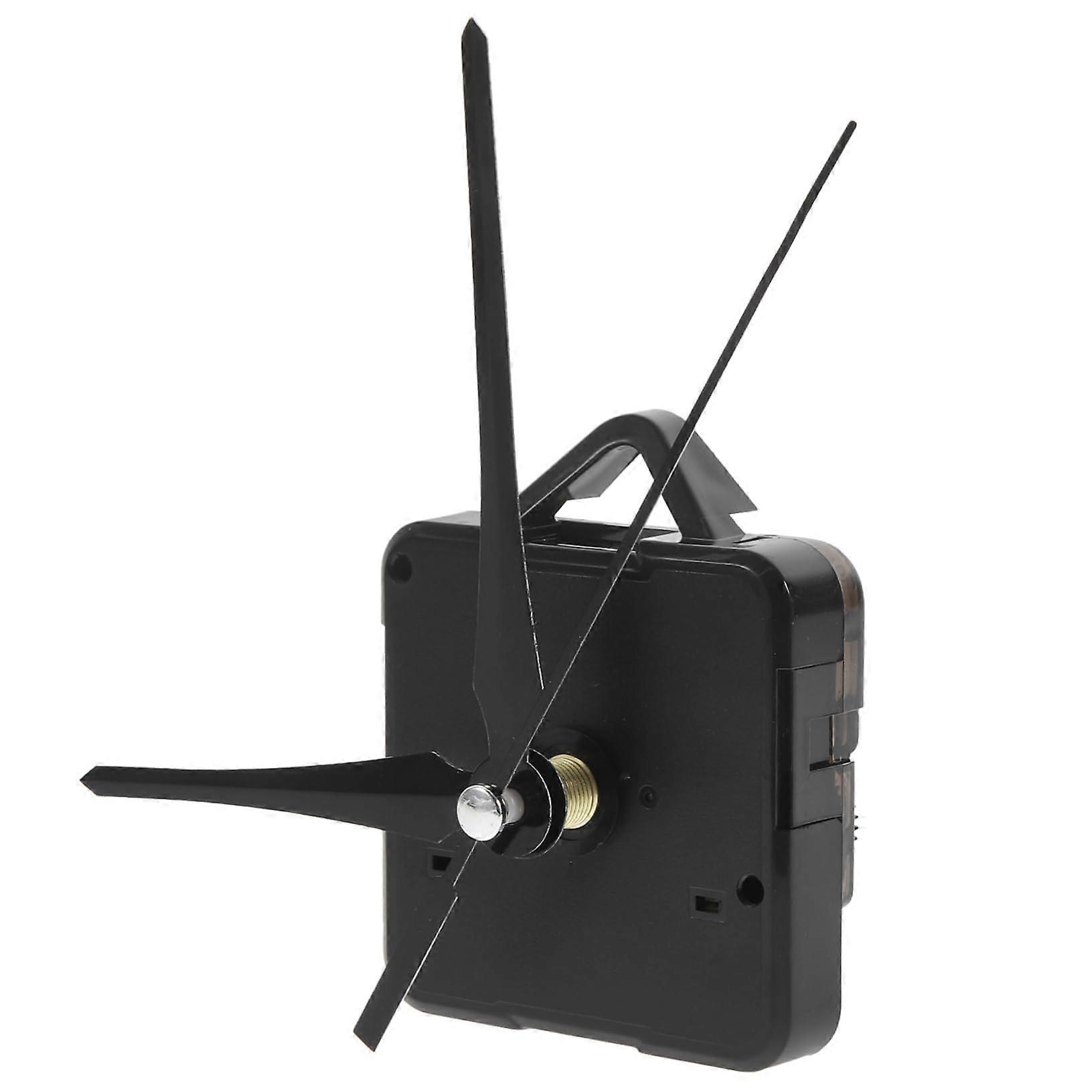 Quartz Movement Clock Kit - DIY Modern Wall Clock Parts with Sunrise Alarm, Battery Operated, Black Plastic Hands, Tilting Design