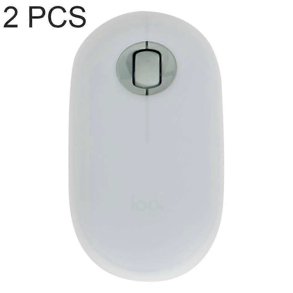 2 PCS Silicone Dustproof Wireless Mouse Protective Case For Logitech Pebble