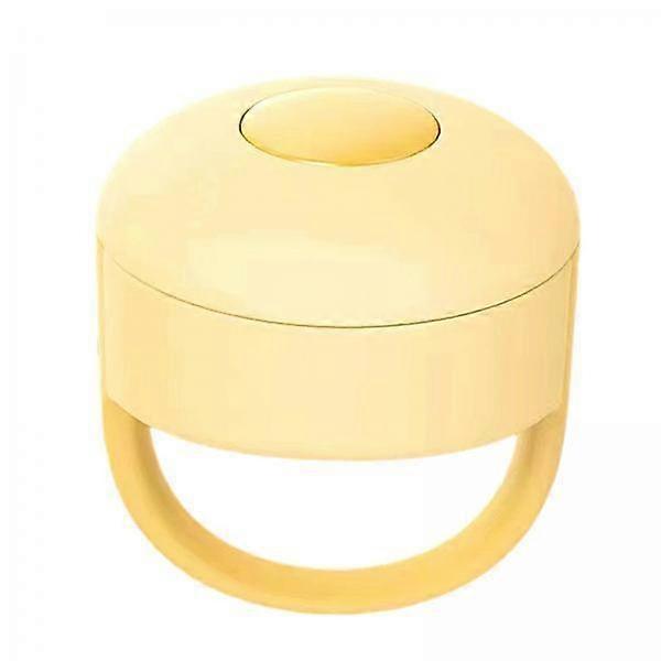 4xWireless Bluetooth Fingertip Video Controller Clicker Page Turner Yellow