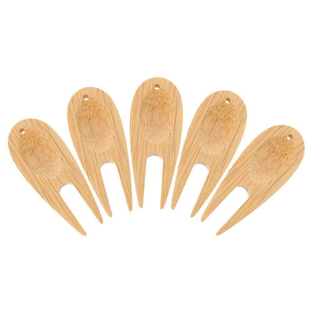 Sustainable Golf Fork Tool, Lightweight Bamboo Option for Divot Fixes and More