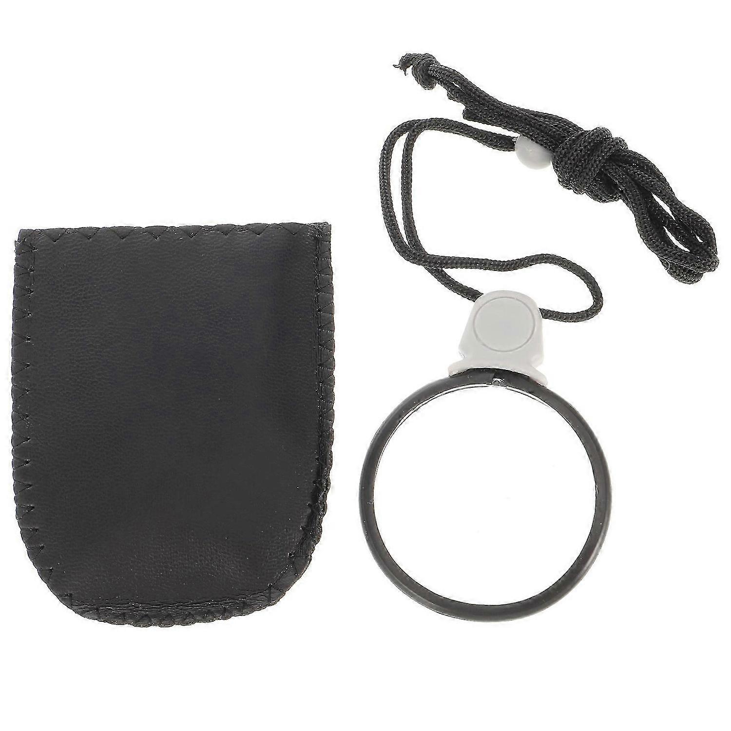 Necklace Magnifier Hanging Loupe Monocle Lens Coin Magnifying Glass Plastic Chain for Jewelry Zoomin