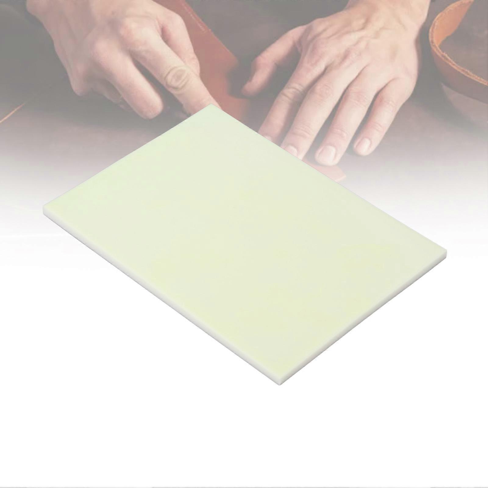 Rubber Carving Block 20 x 15 x 0.5CM Beige White for Stamp Art