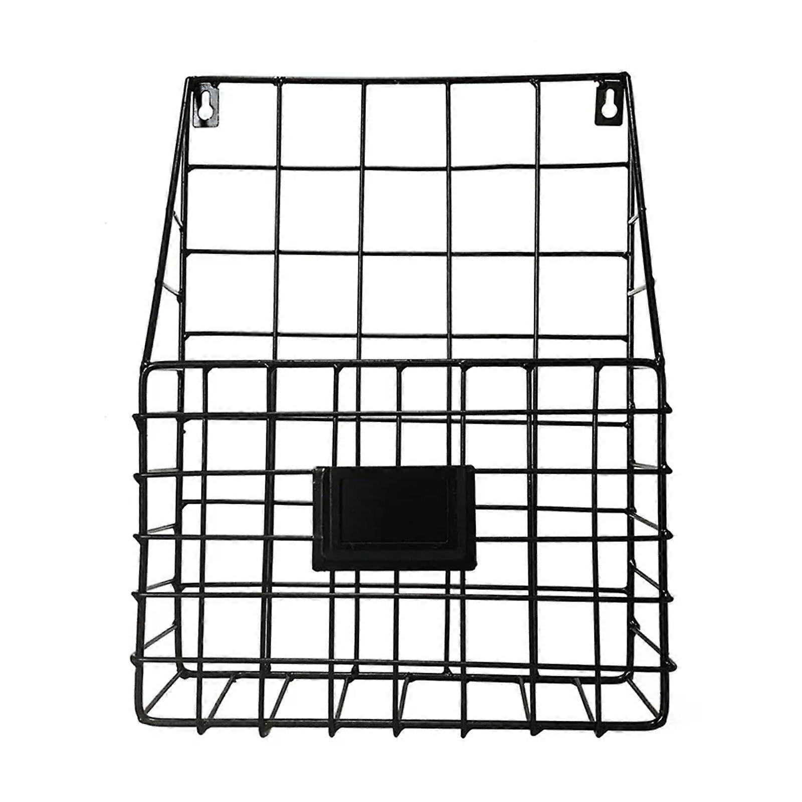 spaper stand Grid Hang Rack Magazine Container HomeOffice Storage Black