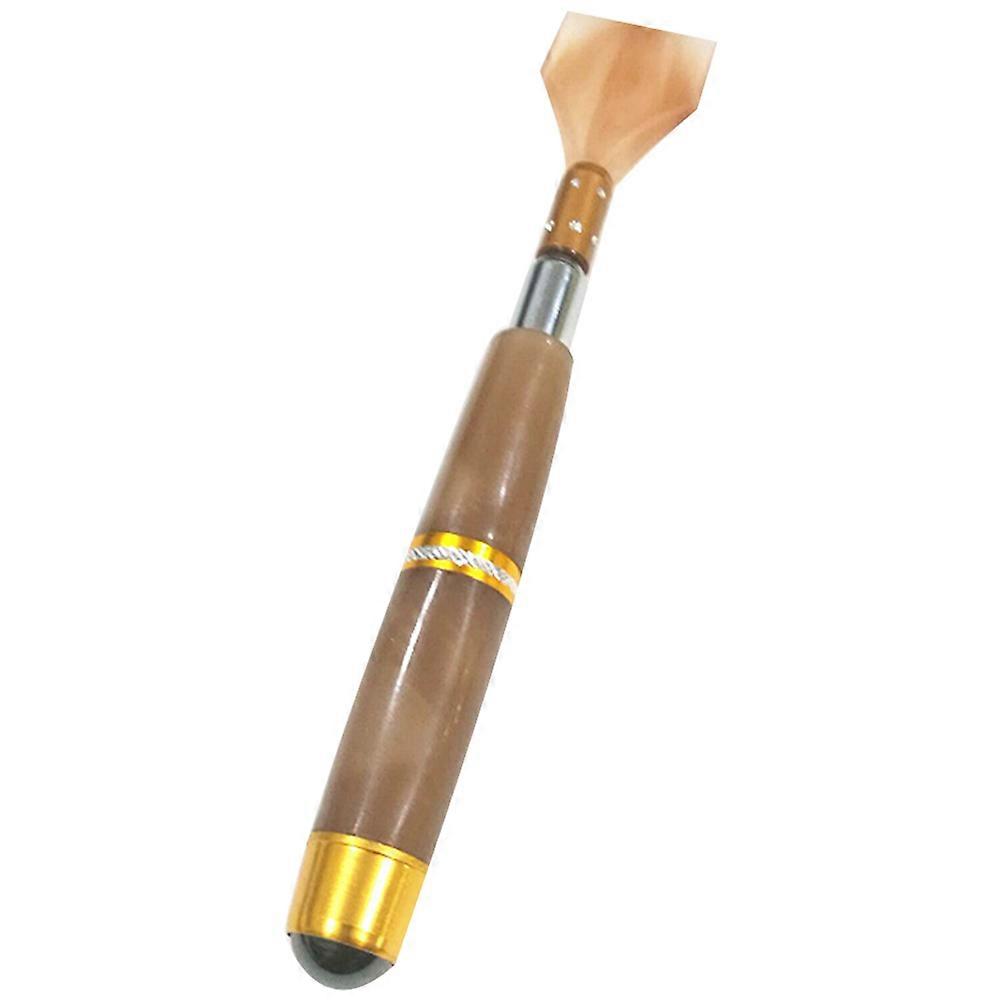 Tilbage Scratcher Formet Rustfrit Stål Personlig Pleje Værktøj Brun 19,5x1,5x1,5cm Aflastning Tryk 1Pack