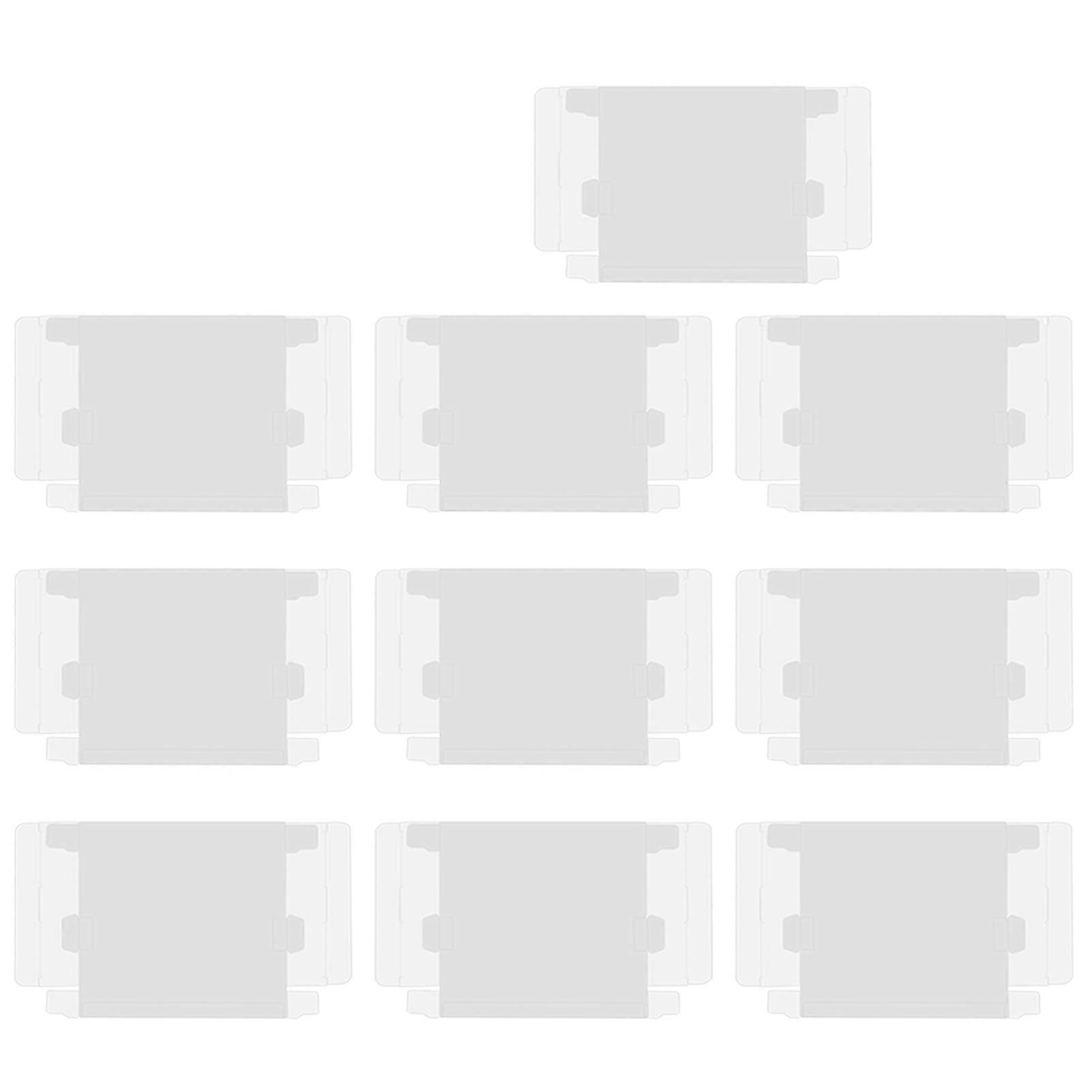 10 Pack Clear Protective Cases for Nintendo Game Boy GBA Game Cartridges