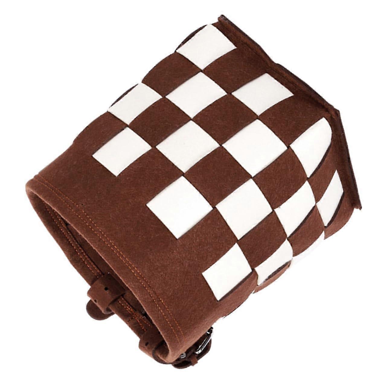 Bicycle Basket Front Bag with Padding for Cruiser Bicycles | Felt Storage Accessories for Scooters and Bikes