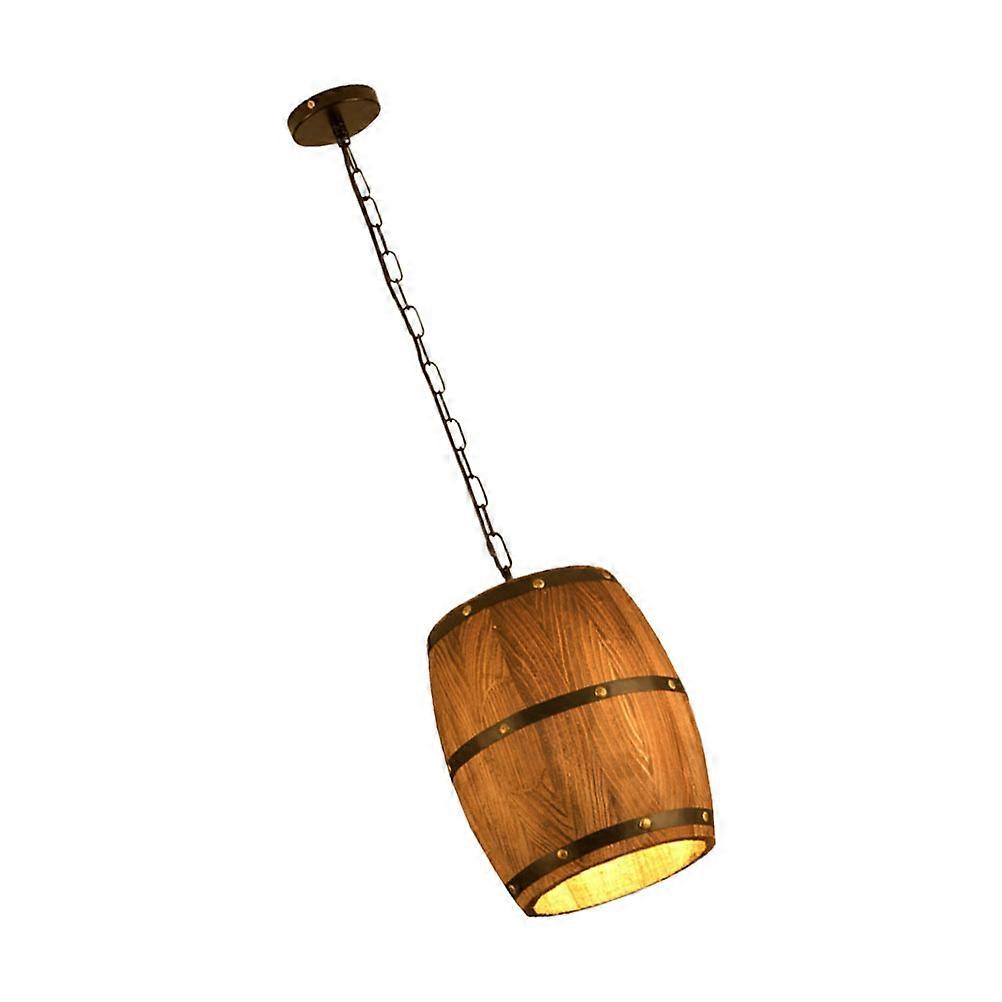 Unique Lamps Cask Shaped Light Rustic Lamp Decorative Lighting For Home Decoration Coffee 25*30cm 1Set