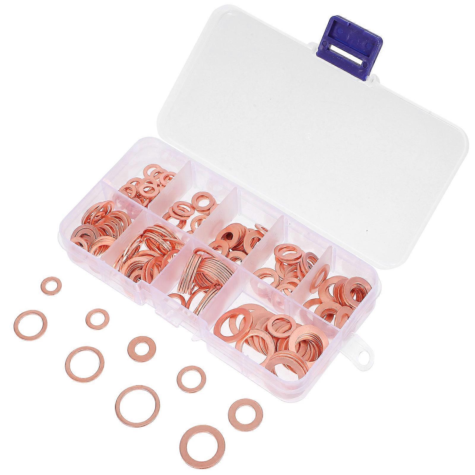 Washer Assortment Kit for Oil Drain Plug Threads Sealing Gaskets for Automotive Machinery Secure and Reliable Fit Boxed Set