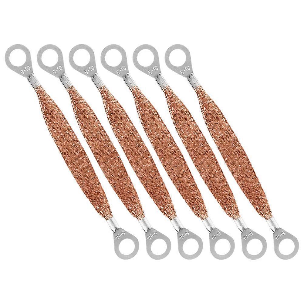 Static Grounding 6Pcs Universal Automotive Ground Strap with Copper Vehicle Cable