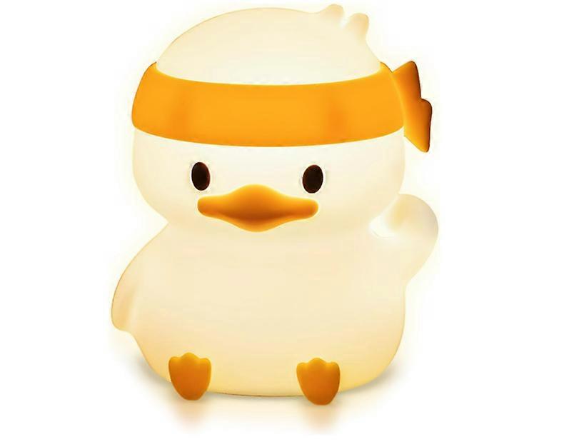 LED Night Light with 30/60 Minute Timer - 7 Colours - Tap to Use - Rechargeable 12-Hour Battery or USB Powered - for Babies, Toddlers & Children(Yello