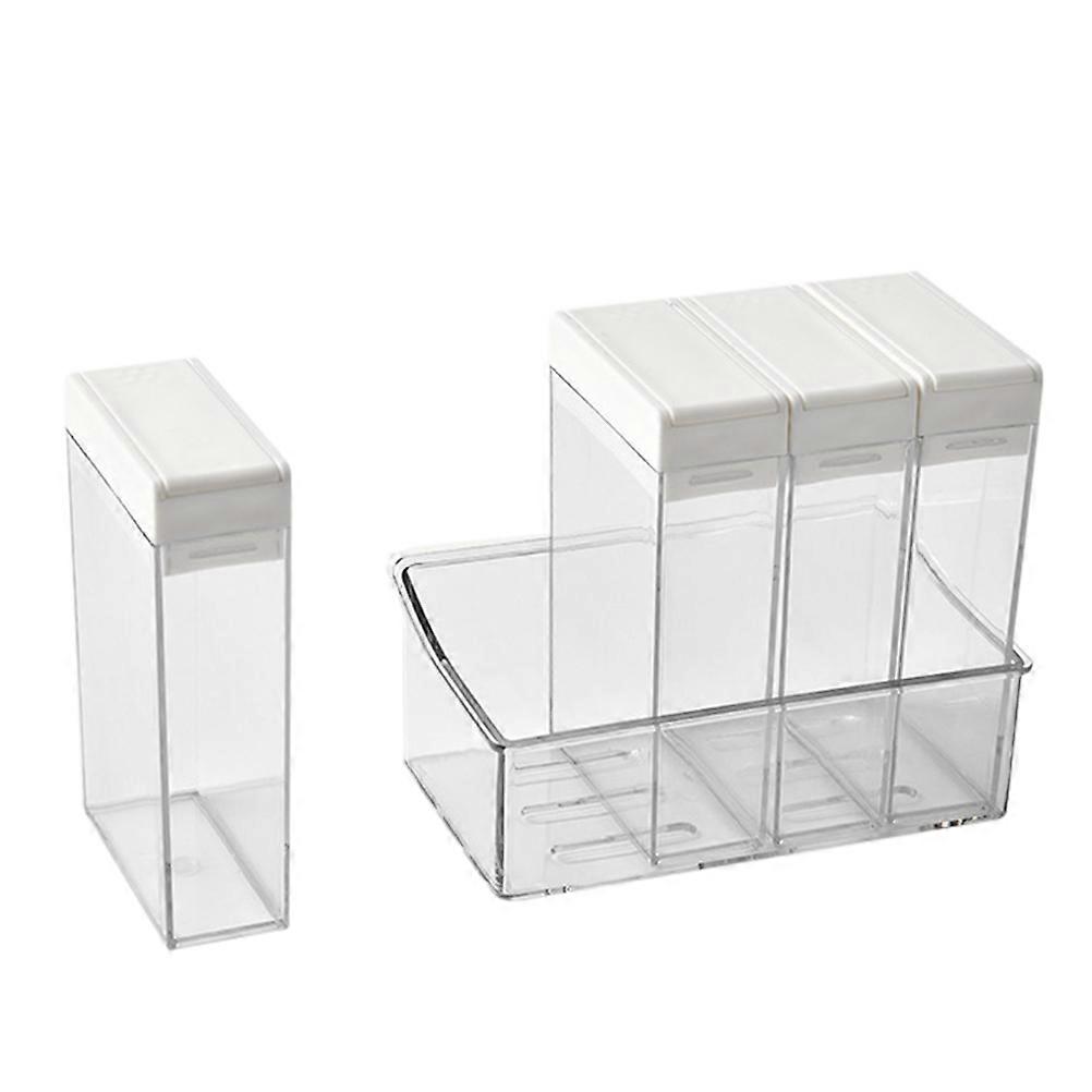 Clear Seasoning Rack Spice Box Kitchen Organization Accessories MultiLayered Storage 1Set
