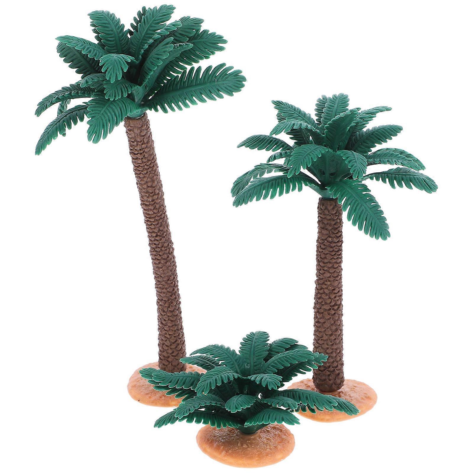 Diy Scenery Landscape Life-Like Landscape Model Trees Simulation Adornment Compact Size Office Decor 3Pcs