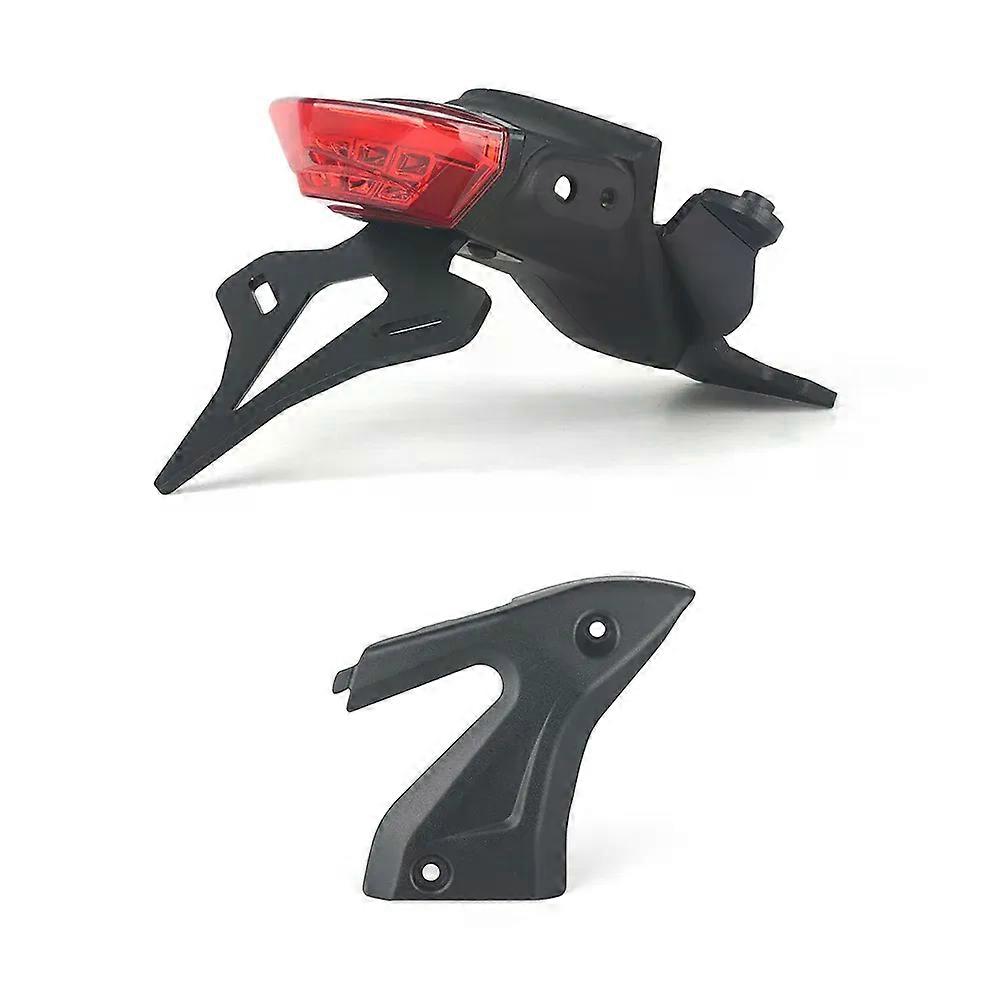 con unique for Trident 660 2021- Motorcycle license plate holder integrated taillight black tail neat rear mudguard attachment suitable
