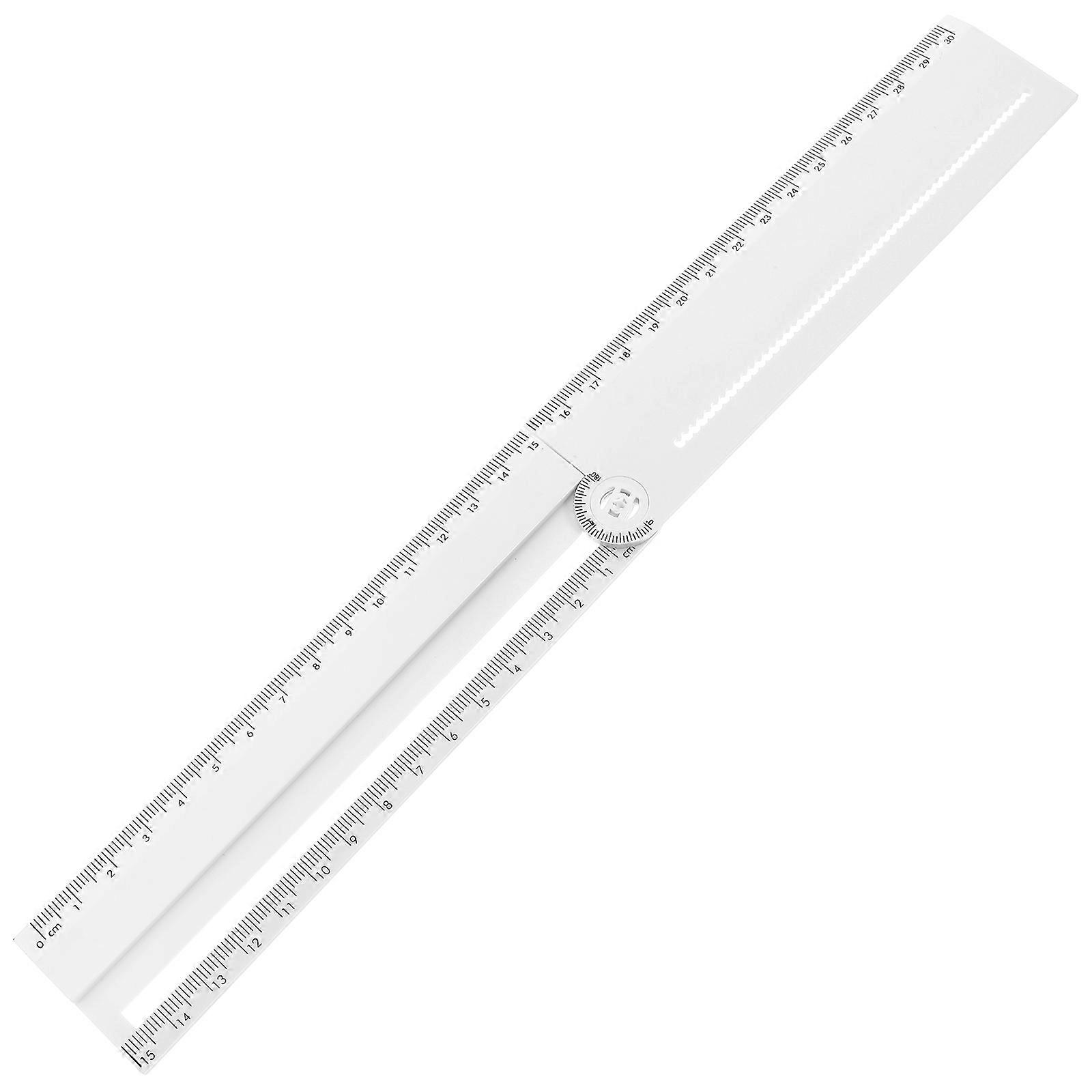 Architecture Ruler Multifunctional Design Measuring Rules for Drafting Amateurs White 16.50X6.10X0.20CM High Precision 1Set