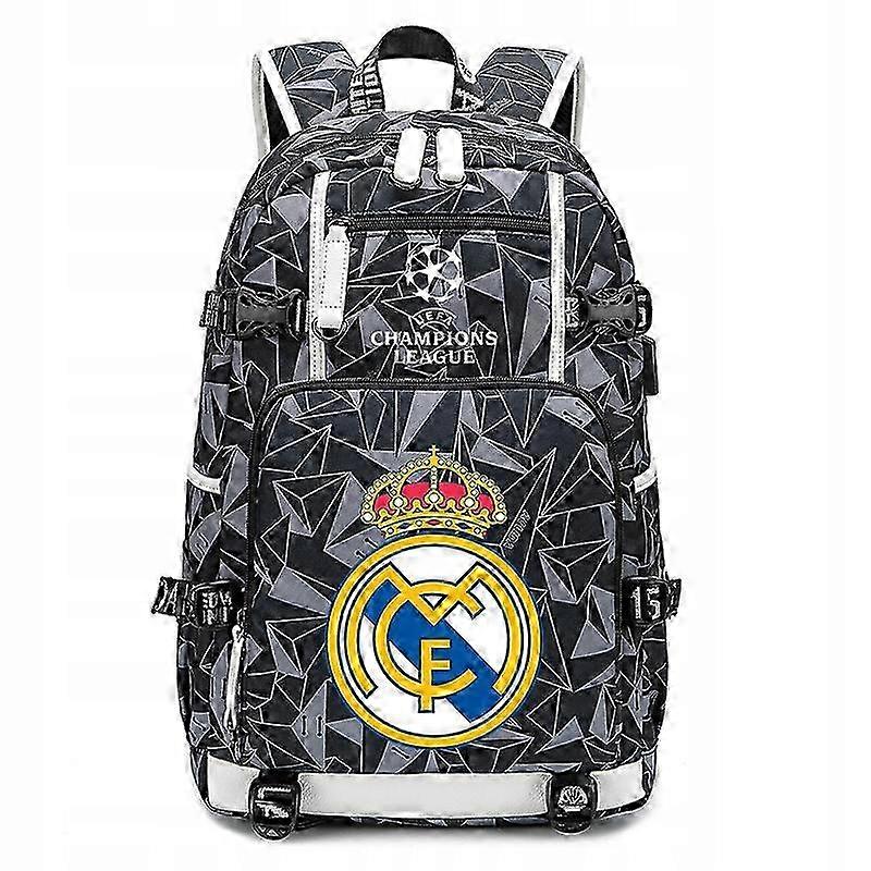 حقيبة ظهر مبابي ريال مدريد للأطفال A4 مقاومة للماء سعة كبيرة