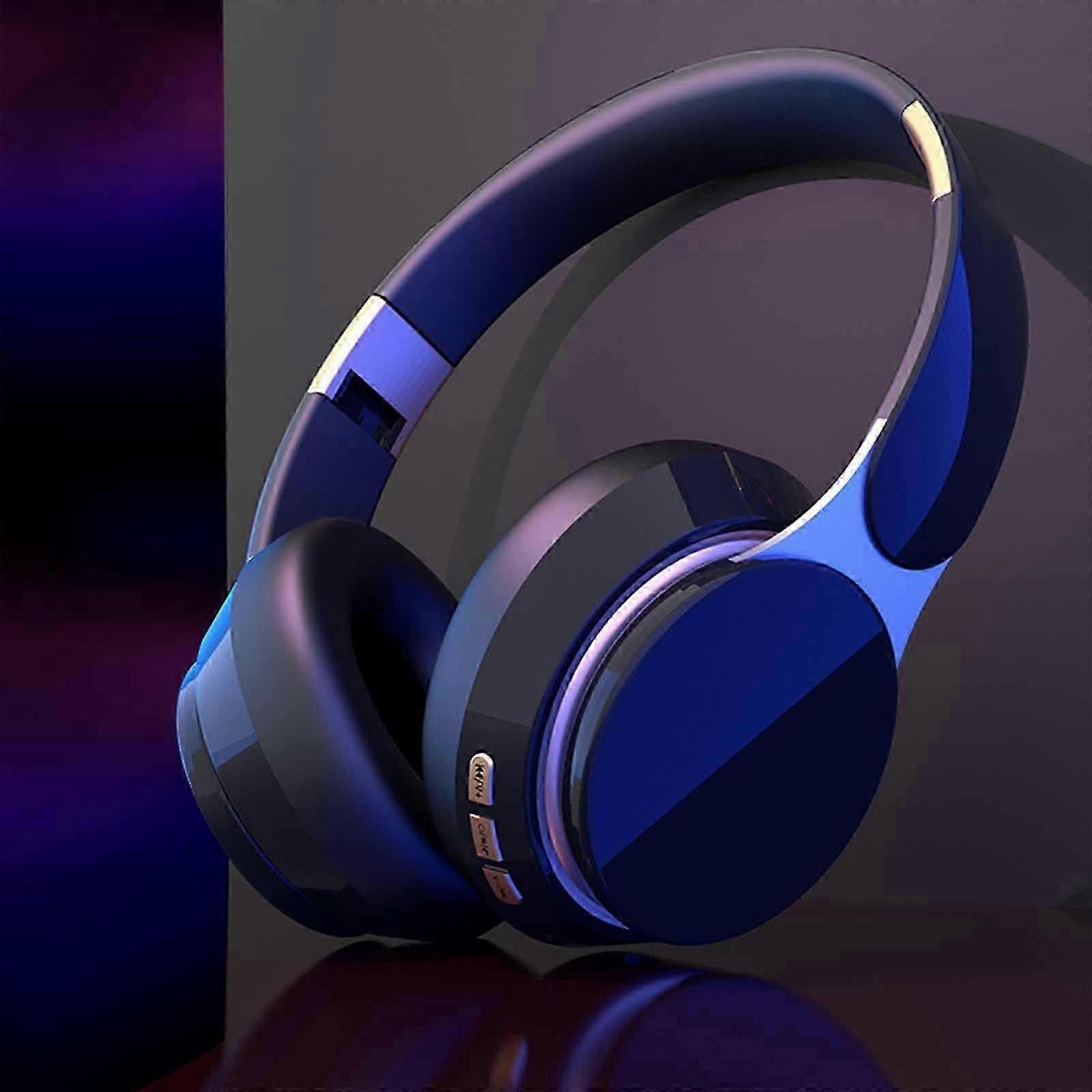 Bluetooth 5.0 Headphones Wireless HiFi Stereo Supra-Aural Earmuff Headset Stereo Headset 3.5mm Interface