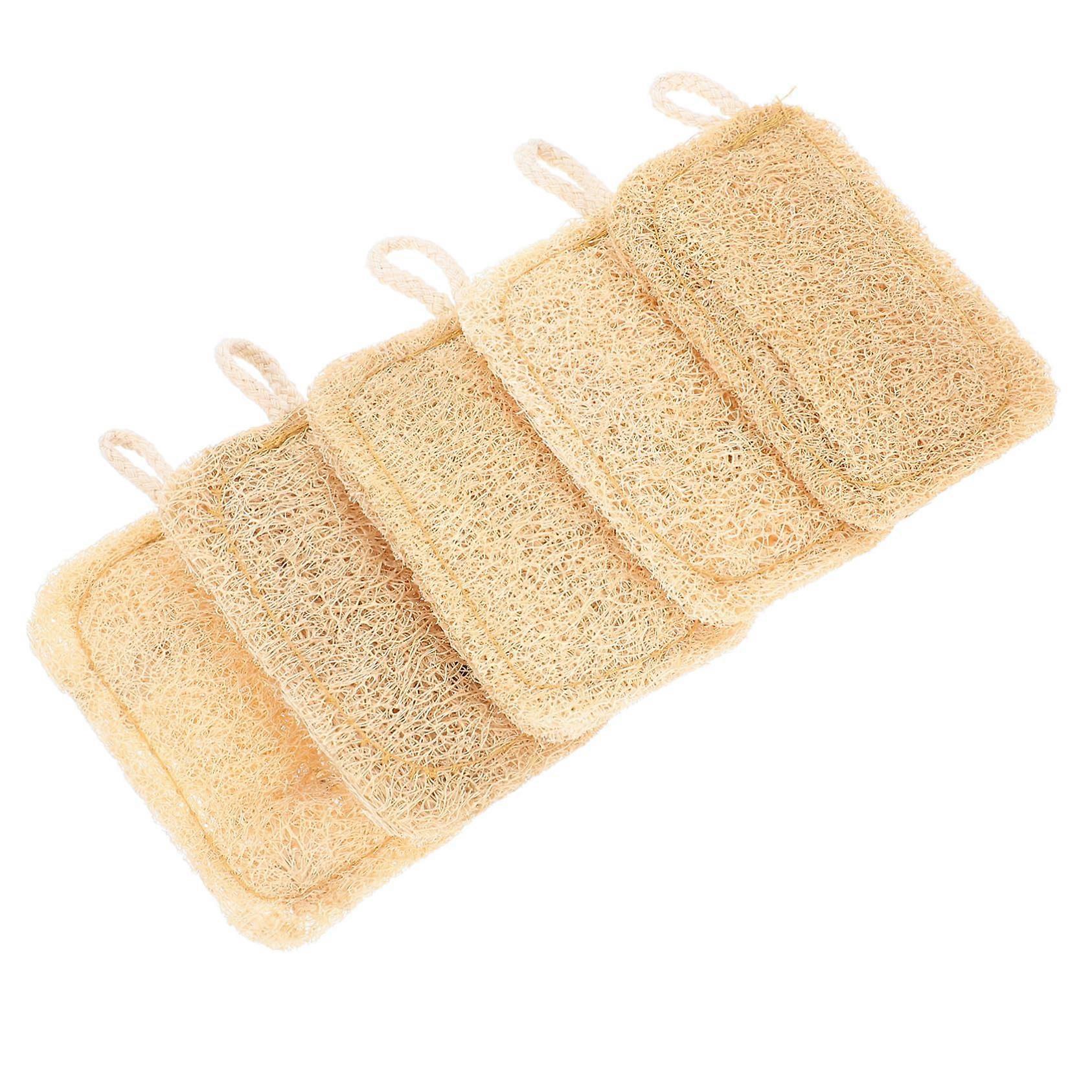 5pcs Dish Cleaning Brushes Loofah Kitchen Scrubbers for Pots, Cups, and Pans - Heavy Duty, Soft Bristles, Multi-Color