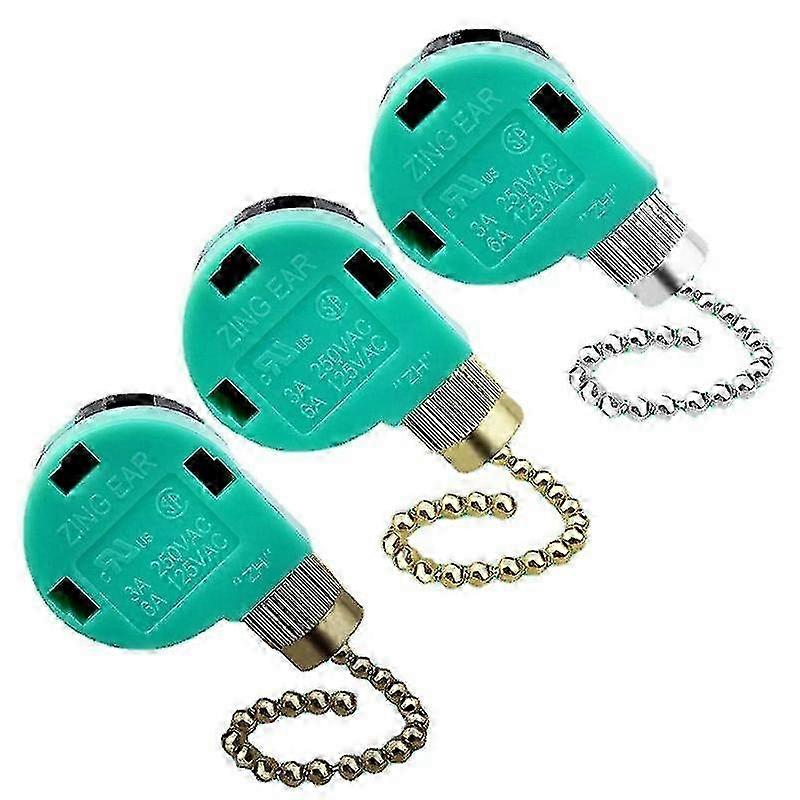 3 pack replacement ceiling fan switch speed controls ze-268s63 for lights